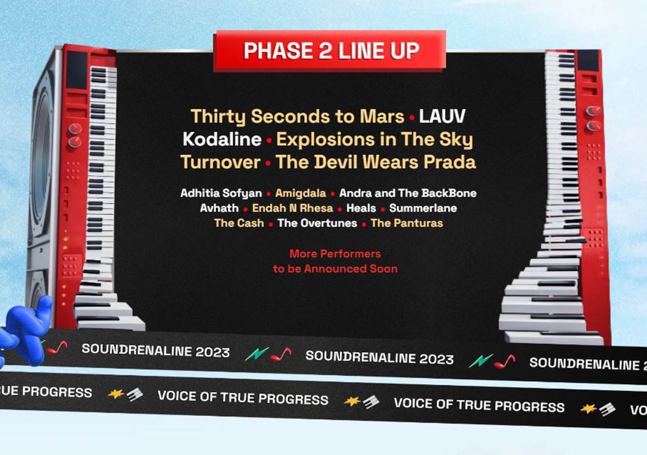 Soundrenaline 2023 Resmi Umumkan Line Up Fase Ke-2