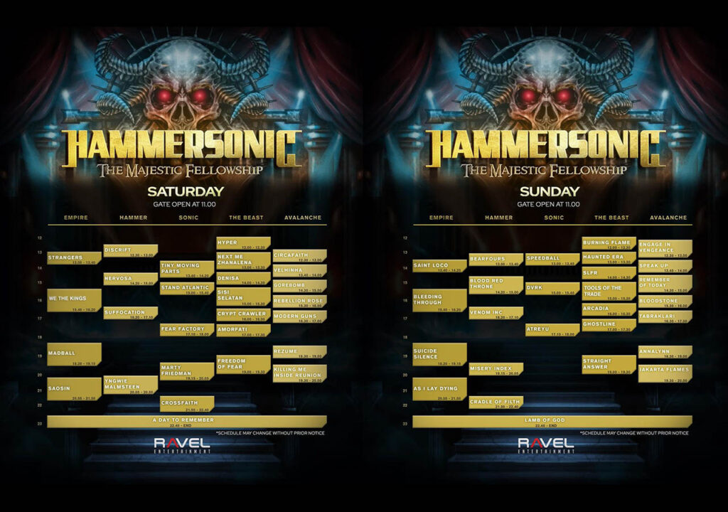 Lineup Hammersonic Festival 2024
