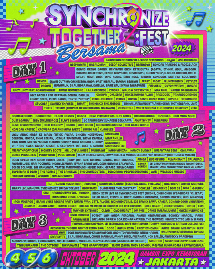 Full Lineup Synchronize Fest 2024